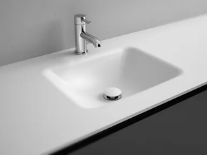 D4 - Corian® washbasin with integrated countertop - Washbasin by INBANI