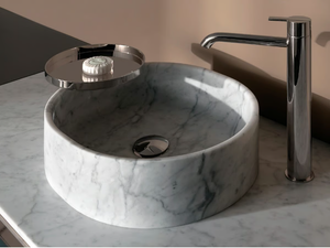 GIRO - Countertop round marble washbasin - Washbasin by INBANI