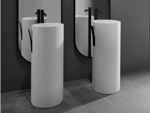 GIRO - Freestanding round Solid Surface washbasin - Washbasin by INBANI