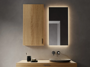 GRATE - Oak bathroom wall cabinet with doors - Cabinet by INBANI