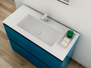 H5 - Rectangular Solid Surface washbasin - Washbasin by INBANI