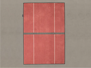 LINED COURT - Rectangular striped polyamide rug - Rug by INBANI