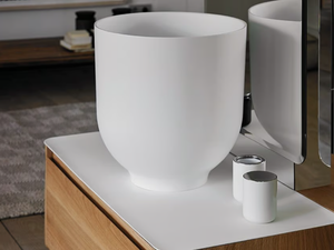 ORIGIN - Countertop round Solid Surface washbasin - Washbasin by INBANI