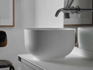 ORIGIN - Countertop round Solid Surface washbasin - Washbasin by INBANI