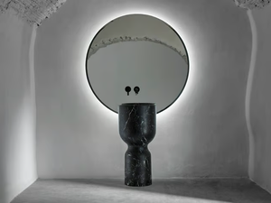 ORIGIN - Freestanding round single marble washbasin - Washbasin by INBANI