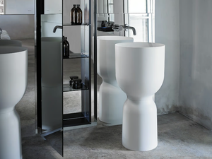 ORIGIN - Freestanding round Solid Surface washbasin - Washbasin by INBANI