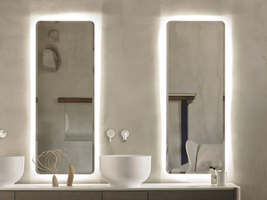ORIGIN - Rectangular bathroom mirror with integrated lighting - Sanitary accessories by INBANI