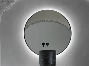 ORIGIN - Round bathroom mirror with integrated lighting - Sanitary accessories by INBANI