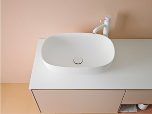 OVALO - Countertop oval Corian® washbasin - Washbasin by INBANI