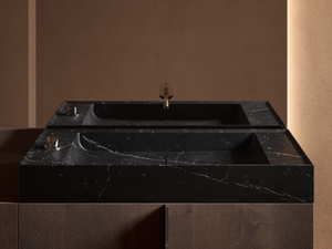 PARAL - Countertop rectangular marble washbasin - Washbasin by INBANI