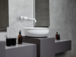 PRIME - Countertop round Solid Surface washbasin - Washbasin by INBANI