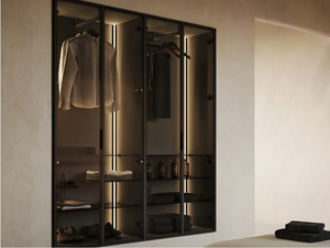 STRATO - Built-in wooden bathroom cabinet with doors - Door by INBANI