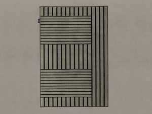 TATAMI - Rectangular striped polyamide rug - Rug by INBANI