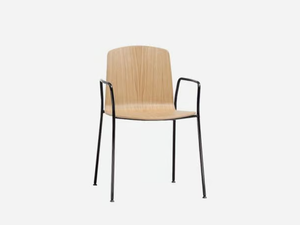 ANN - Beech chair with armrests - Chair by INCLASS