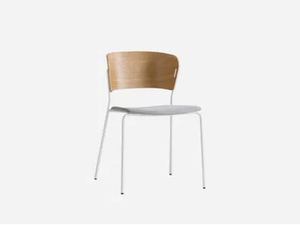 ARC - Stackable wooden and fabric chair - Chair by INCLASS