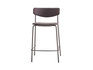 LEA - Stackable fabric stool with footrest - Stool by INCLASS