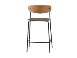 LEA - Stackable stool with footrest - Stool by INCLASS