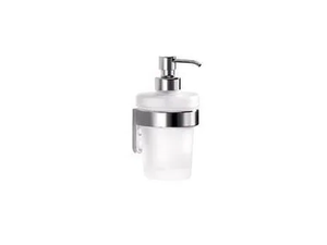 EGO - Wall-mounted satin glass Bathroom soap dispenser - Sanitary accessories by INDA®