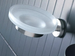 INOX - Wall-mounted satin glass soap dish - Sanitary accessories by INDA®