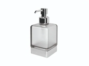 LEA - Satin glass Bathroom soap dispenser - Sanitary accessories by INDA®