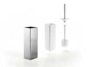 LEA - Wall-mounted / free-standing brass toilet brush - Sanitary accessories by INDA®