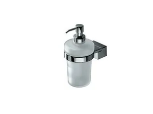LOGIC - Wall-mounted satin glass Bathroom soap dispenser - Sanitary accessories by INDA®