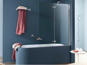 SIM - Folding glass bathtub wall panel - Paneling by INDA®