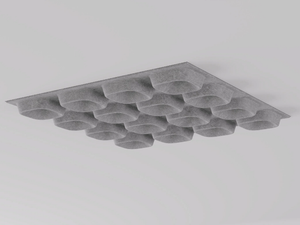 PYRYMYD LFO - Recycled material acoustic panel / lamp - Screens by Intra lighting