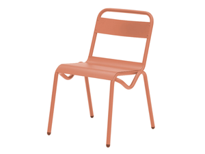 ANGLET - Stackable galvanized steel garden chair - Chair by ISIMAR