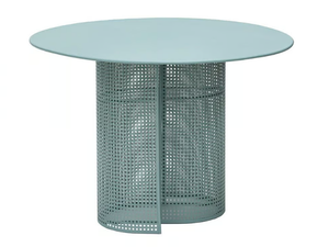 ARENA - Round galvanized steel garden table - Table by ISIMAR