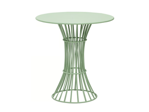 BOLONIA - Round galvanized steel garden table - Table by ISIMAR