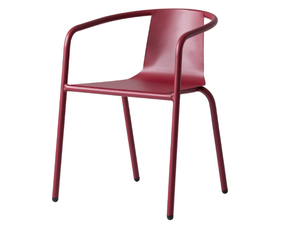 CADIZ - Stackable aluminium chair with armrests - Chair by ISIMAR