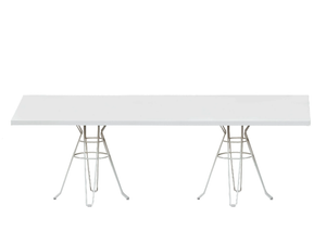 CAPRI - Rectangular steel garden table - Table by ISIMAR