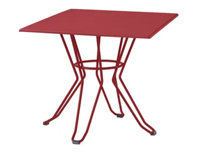 CAPRI - Square steel garden table - Table by ISIMAR