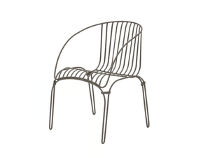 COLONIAL - Steel chair with armrests - Chair by ISIMAR