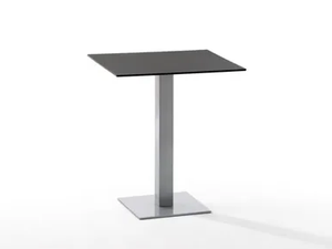 MAX - Square powder coated steel garden table - Table by ISIMAR