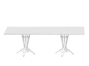 NOSTRUM - Rectangular steel garden table - Table by ISIMAR