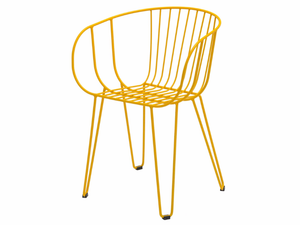 OLIVO - Stackable galvanized steel garden chair - Chair by ISIMAR