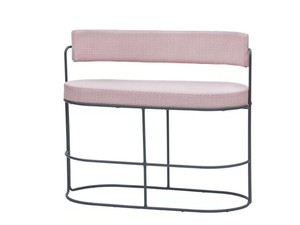 PARADISO - Fabric garden bench with back - Bench by ISIMAR