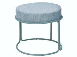 PARADISO - Low upholstered powder coated steel stool - Stool by ISIMAR