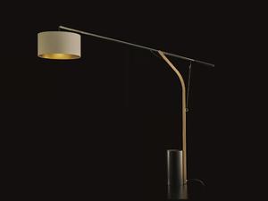 ARIA - LED metal floor lamp with swing arm - Floor lamp by Italamp