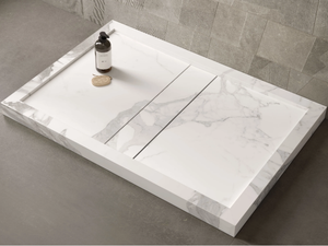 DROP - Rectangular porcelain stoneware shower tray - Shower tray by Italgraniti