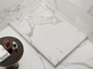 FLOW - Rectangular porcelain stoneware shower tray - Shower tray by Italgraniti