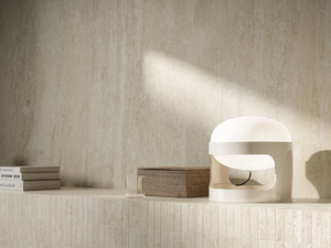 I TRAVERTINI BIANCO VEIN CUT - Porcelain stoneware wall/floor tiles with travertine effect - Wall tile-stone-brick by Italgraniti