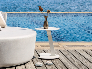 BOLERO 93227 - Round aluminium garden side table - Side table by IVINI
