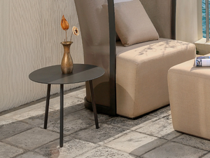 BOLERO 93298 - Round aluminium garden side table - Side table by IVINI