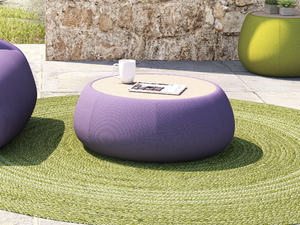 VIGO 93326I/95326II - Low HPL and Sunbrella® fabric garden side table - Side table by IVINI