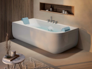 AQUASOUL DOUBLE - Hydromassage rectangular bathtub with chromotherapy - Bathtub by Jacuzzi®