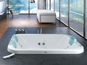 AQUASOUL EXTRA - Built-in hydromassage bathtub with chromotherapy - Bathtub by Jacuzzi®