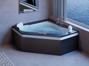 AURA CORNER 160 - 2 seater hydromassage corner bathtub - Bathtub by Jacuzzi®